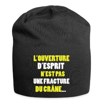 Humour noir - Bonnet en jersey - noir - Devant