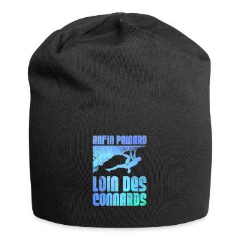 Endlich ruhiges Klettern - Jersey-Beanie - Schwarz - Vorne