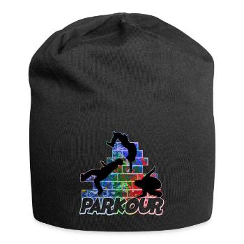 Parkour Freerunner Traceur Le Parcourshirt - Jersey Beanie - black - Front