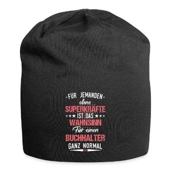 Buchhalter Buchhaltung Finanzbuchhaltung Spruch - Jersey-Beanie - Schwarz - Vorne