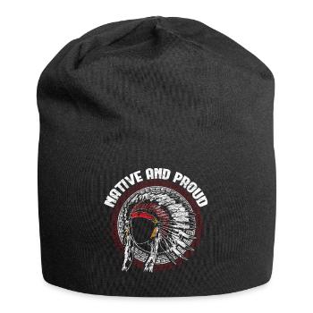 Indiens Amérique du Nord Hollywood Cadeau - Bonnet en jersey - noir - Devant