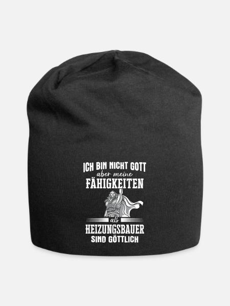 Heizungsbauer Heizungsbau Bauarbeiter Beruf Spruch - Jersey-Beanie - Schwarz