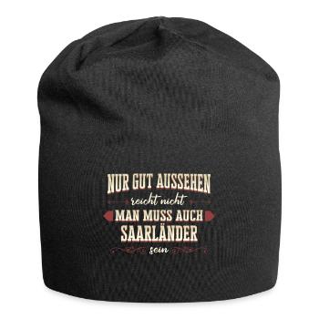 Saarland Saarländerin Saarländer Spruch - Jersey-Beanie - Schwarz - Vorne