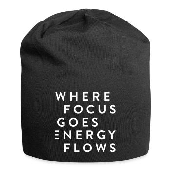 où l’accent est mis sur les flux d’énergie - Bonnet en jersey - noir - Devant