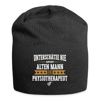 Physiotherapeut Physio Praxis Physiotherapie - Jersey-Beanie - Schwarz - Vorne