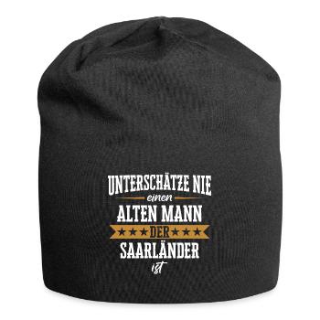 Saarland Saarländerin Saarländer Spruch - Jersey-Beanie - Schwarz - Vorne