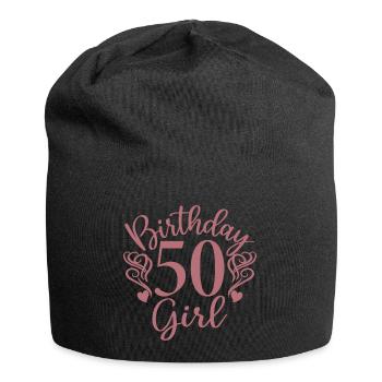 Cute Birthday 50 Girl - Fabulous At 50 - Women - Jersey Beanie - black - Front