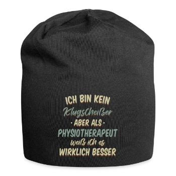 Physiotherapeut Physio Praxis Physiotherapie - Jersey-Beanie - Schwarz - Vorne