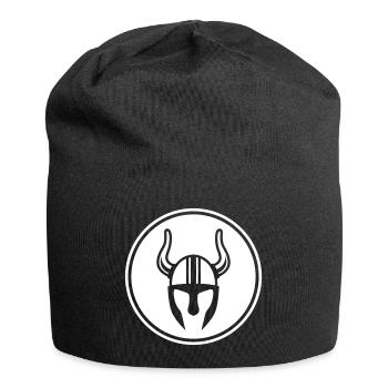 Viking Helmet - Jersey Beanie - black - Front