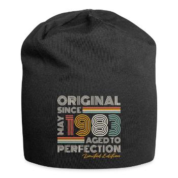 May 1983 Vintage Birthday Retro - Jersey Beanie - black - Front