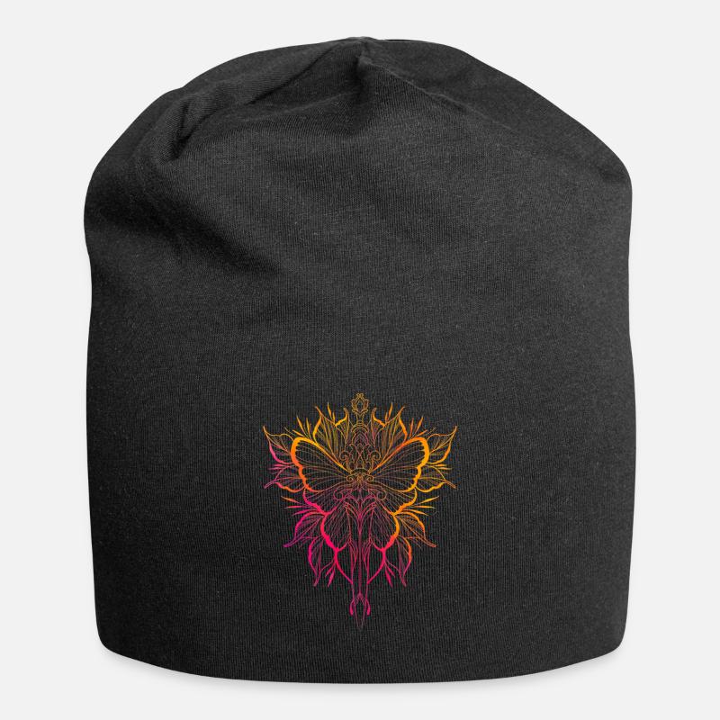 Dessin style tatouage papillon et poignard - Bonnet en jersey - noir