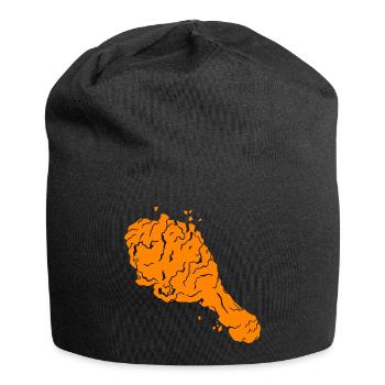 gebratenes Hühnchen - Jersey-Beanie - Schwarz - Vorne