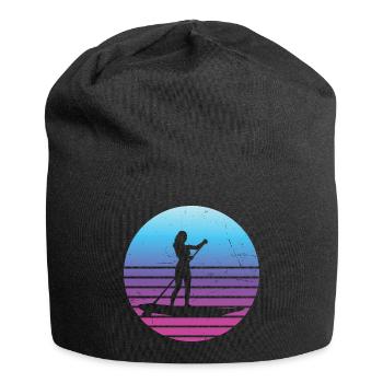 Stand up Paddle Pour Femmes Stand up Paddle - Bonnet en jersey - noir - Devant