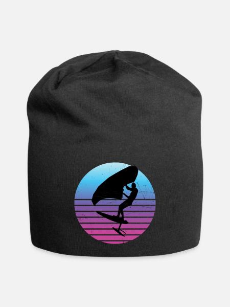 wingfoil foilwing Herren hydrofoil wingsurfen - Jersey-Beanie - Schwarz