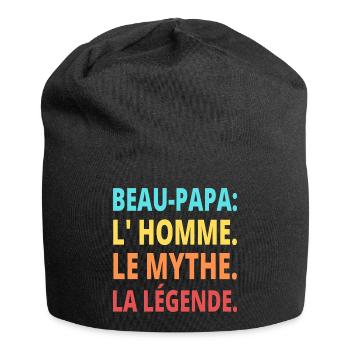 Beau-papa l' homme le mythe la légende cadeau - Bonnet en jersey - noir - Devant
