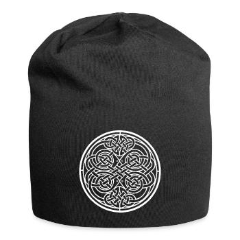 Celtic Knot - Jersey-Beanie - Schwarz - Vorne