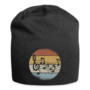 Music Violin Clef Retro Clef - Jersey Beanie - black - Front