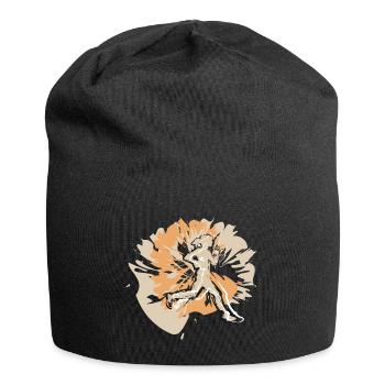 Coureur au marathon - Bonnet en jersey - noir - Devant