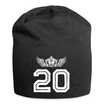 Couronne de 20 chiffres - Bonnet en jersey - noir - Devant