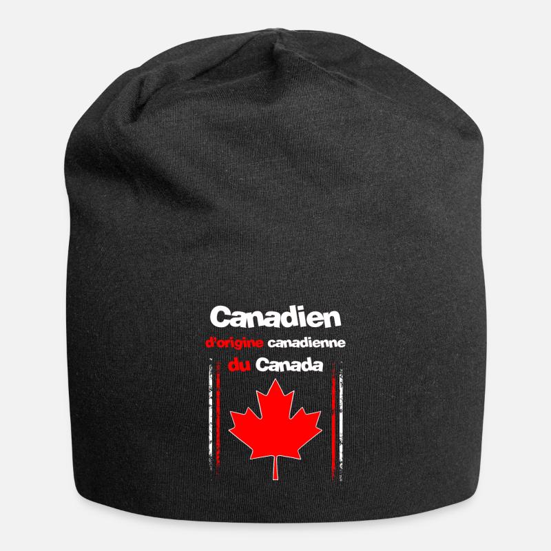 Cadeau pour Canadien du Canada - Bonnet en jersey - noir