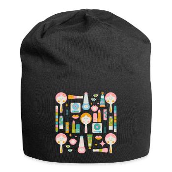 disco make up revival - Jersey Beanie - black - Front