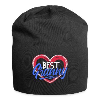 Beste Oma Großmutter Großmama Gratuliere Statement - Jersey-Beanie - Schwarz - Vorne