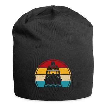 Cruise retro ship boat guide cruiser - Jersey Beanie - black - Front