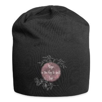 Yoga Keys to a Fulfilled Life - Jersey Beanie - black - Front