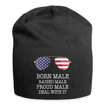 Born Male Raised Male - Jersey Beanie - black - Front