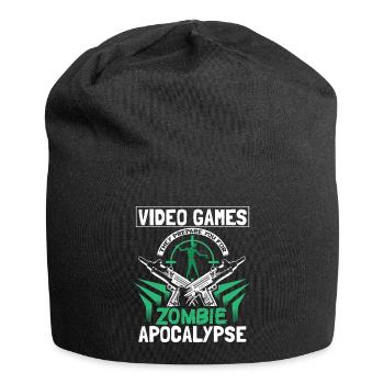 Zombie Apocalypse Zombies Gift - Jersey Beanie - black - Front