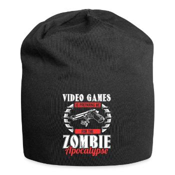 Zombie Apocalypse Armes Horreur Idée Cadeau - Bonnet en jersey - noir - Devant