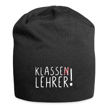 Klasse Lehrer - Jersey-Beanie - Schwarz - Vorne