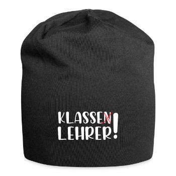 Klasse Lehrer - Jersey-Beanie - Schwarz - Vorne