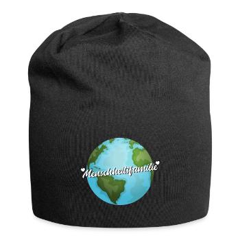 Menschheitsfamilie Friedensbewegung - Jersey-Beanie - Schwarz - Vorne