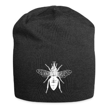 Mega Bee - Digital Bee - Jersey Beanie - charcoal grey - Front