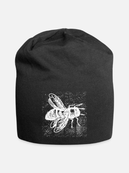 Abeille mordue - Bonnet en jersey - noir