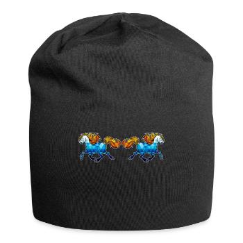 Icelandic Horses Horses Gallop Horse love Horse fan - Jersey Beanie - black - Front