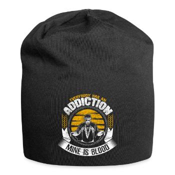 Halloween Vampir Fangzähne Gruselig - Jersey-Beanie - Schwarz - Vorne