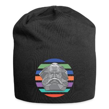 Karl Mag's komplementär | Karl Marx - rund retro - Jersey-Beanie - Schwarz - Vorne