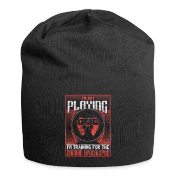 Zombie Apocalypse Undead Survival Gift Idea - Jersey Beanie - black - Front