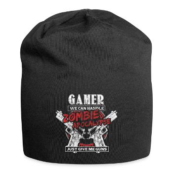 Zombie Apocalypse Gamer Monster - Jersey Beanie - black - Front