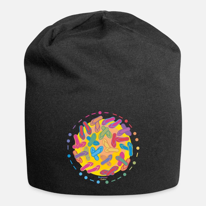 Fierté à la plage - Bonnet en jersey - noir