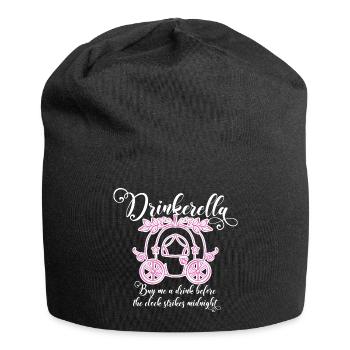Drinkerella | Party Junggesellenabschied Mallorca Junggesellinnenabschied - Jersey-Beanie - Schwarz - Vorne