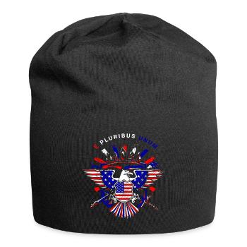 A beautiful American eagle design - Jersey Beanie - black - Front