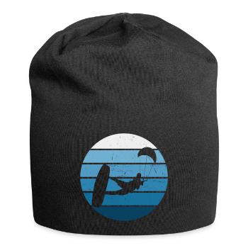 Kitesurf Kitesurf Kitesurf Kitesurfer Hommes - Bonnet en jersey - noir - Devant