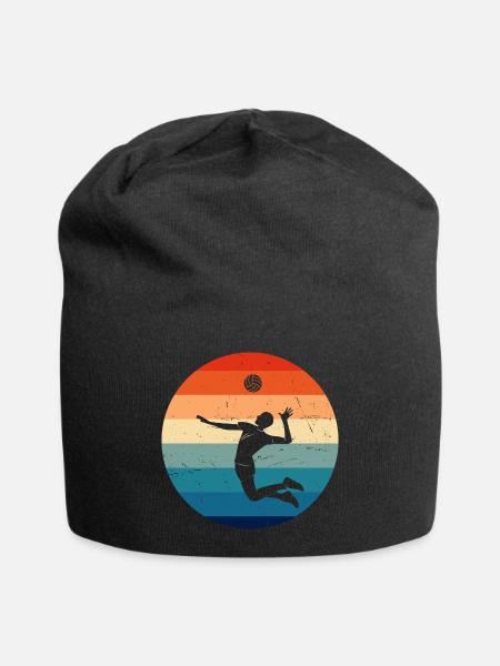 Volleyball féminin Volleyball de plage masculin - Bonnet en jersey - noir
