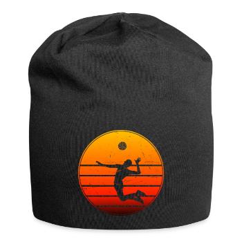 Volleyballspieler Volleyballspielen Volley - Jersey-Beanie - Schwarz - Vorne