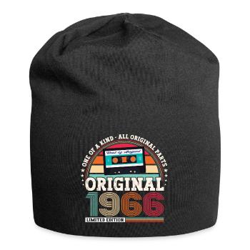 Original August 1966 56. Geburtstag Geschenk Fun - Jersey-Beanie - Schwarz - Vorne