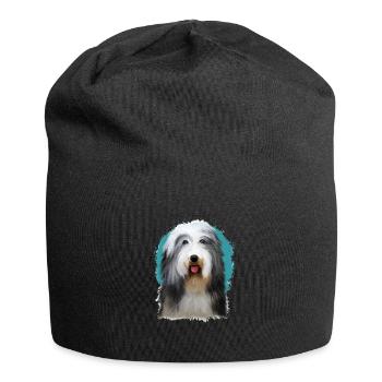 Beagle-Harrier Scent Hound Dog Sketch Illustration - Jersey Beanie - black - Front
