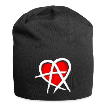 Anarchy & Love - Jersey Beanie - black - Front